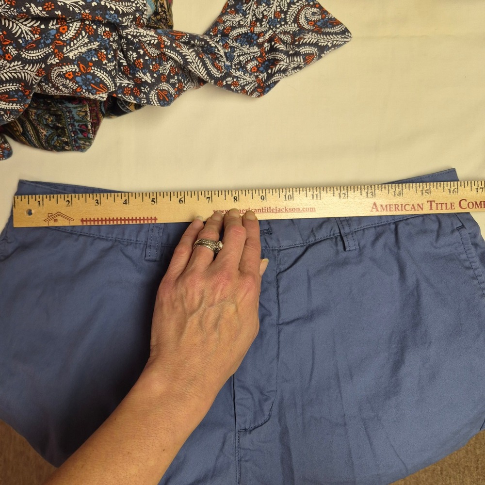 Vineyard Vines Mens Blue Cotton Chino Shorts Size 33 Preppy Casual 9 Inch Inseam - Picture 5 of 5